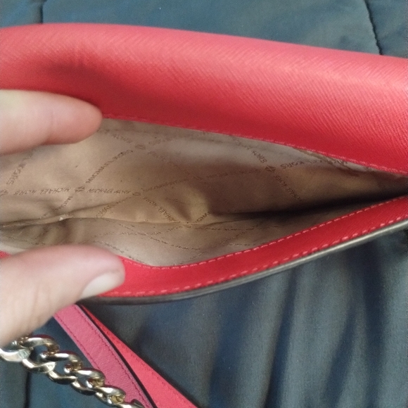 Burnt Red Micheal Kors Crossbody Purse - Picture 5 of 11